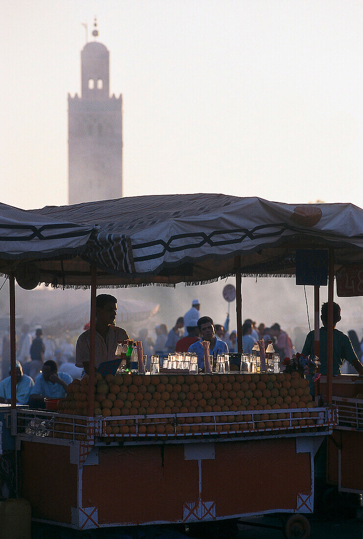 Nachtmarkt, Djemaa el-Fna, Marrakech, Marokko