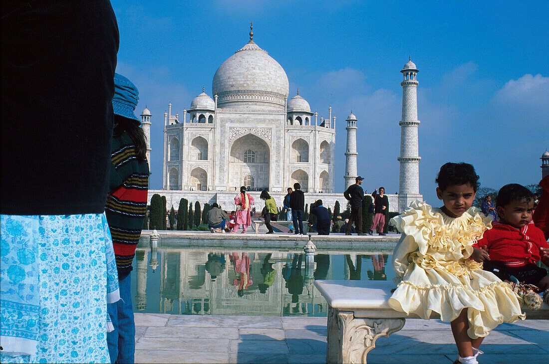 Visitors, Taj Mahal, Agra Uttar Pradesh, India