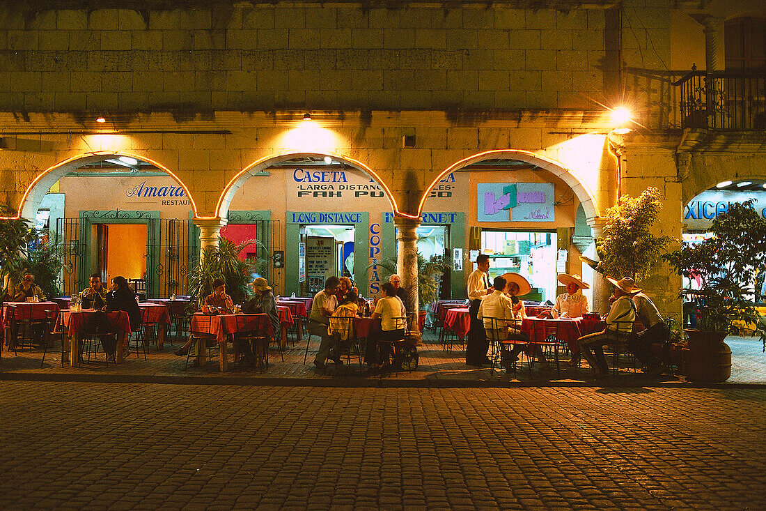 Restaurant at Zocalo, Oaxaca-City Mexico