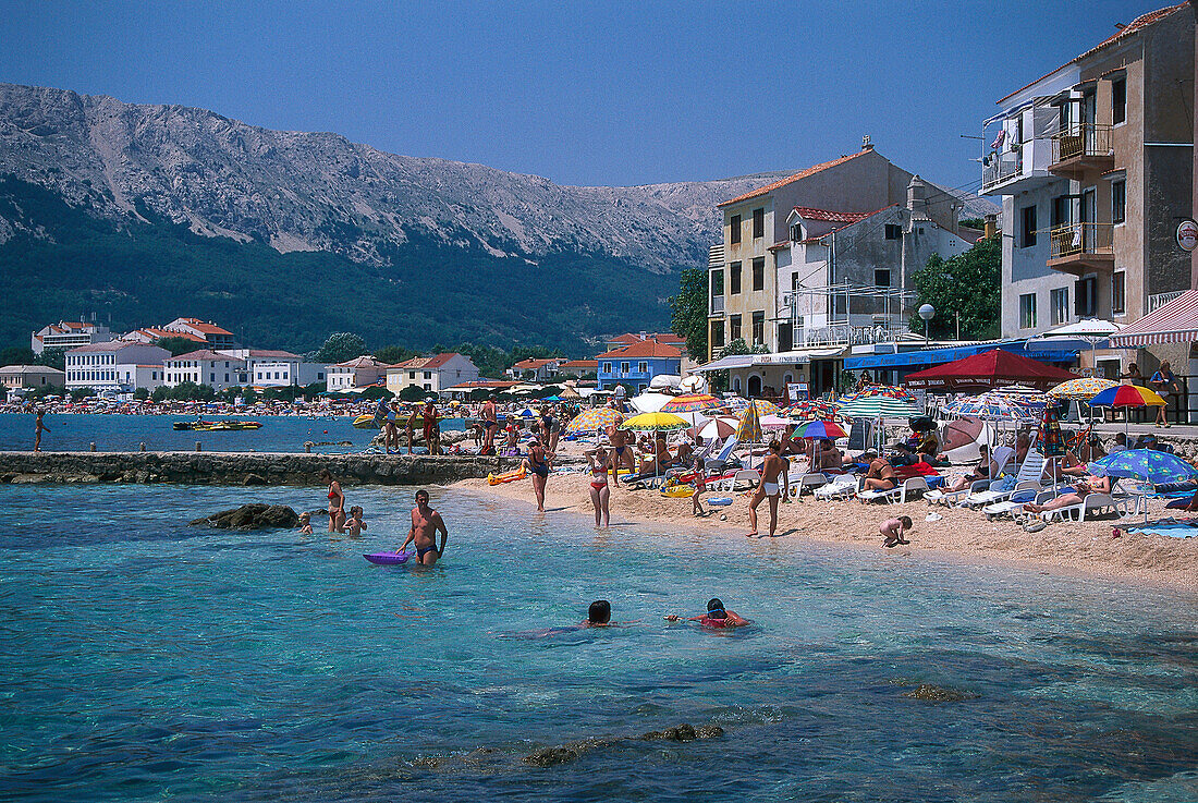 Beach, Baska, Krk Croatia