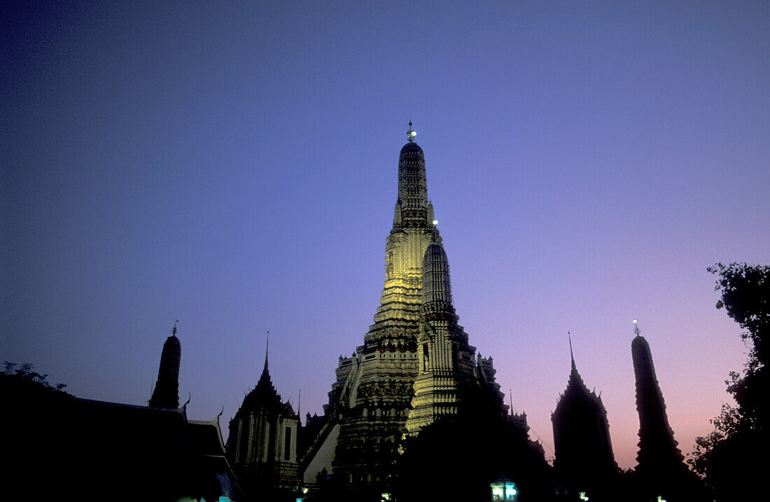 Wat Arun after sunset, Bangkok, Bangkok Thailand