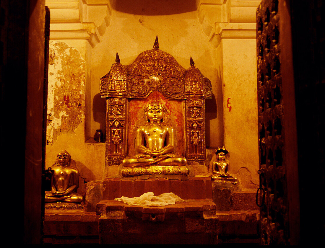 Tirtanka in Jaintempel, Jaisalmer, Rajasthan Indien