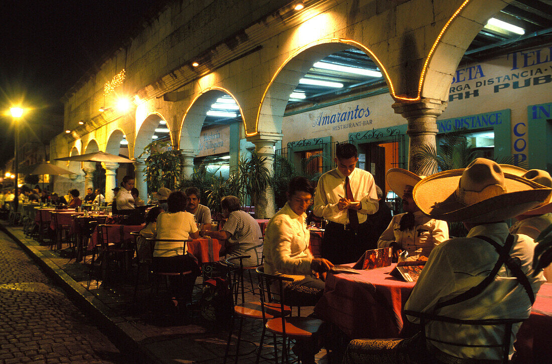 Charreaderas at Restaurant at Zocalo, Oaxaca, Central America, Mexico