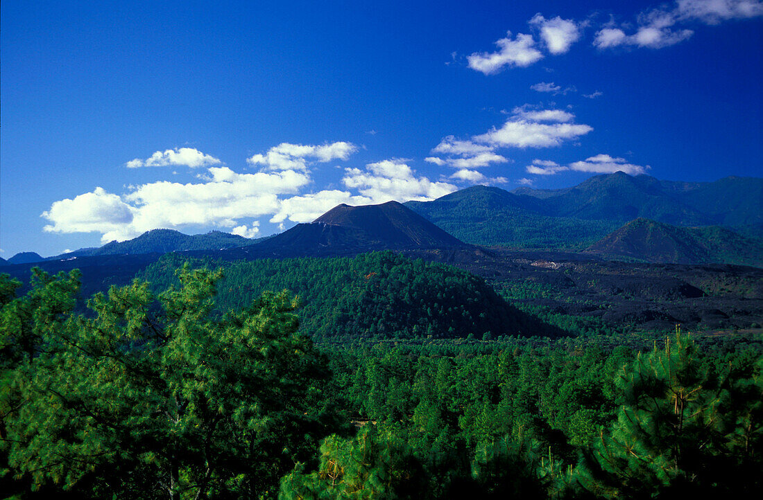 Volkano Paracutin under blue sky, Michoacan, Mexico, America