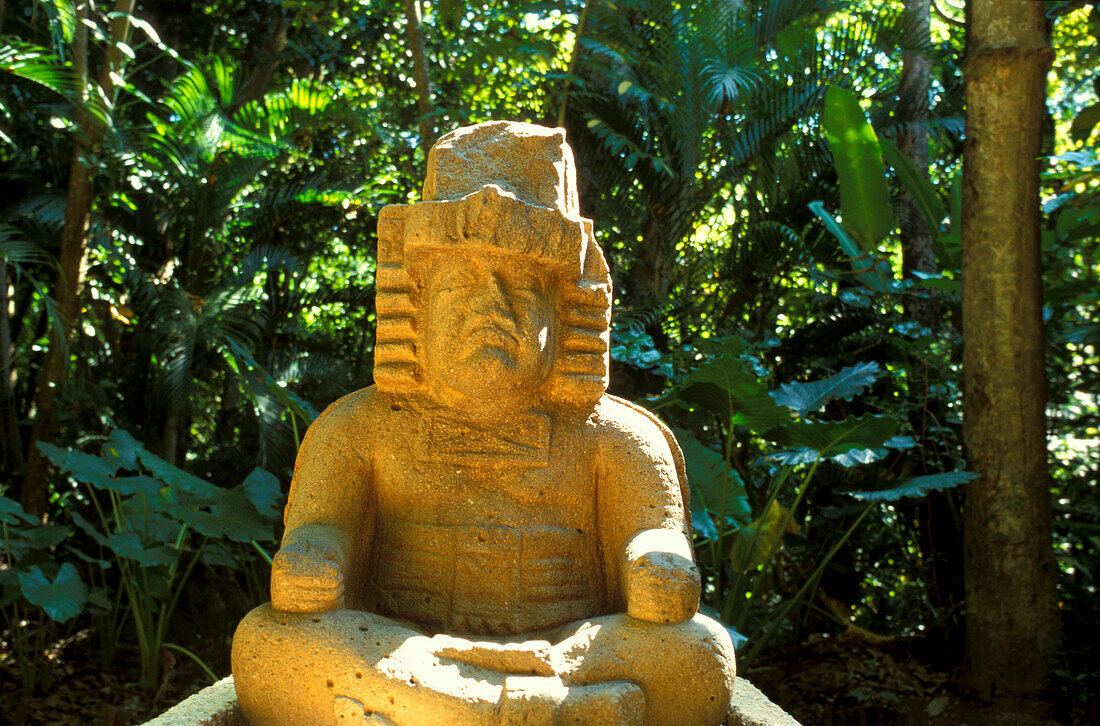 Olmekenskulptur, Park La Venta, Villahermosa, Tabasco Mexico