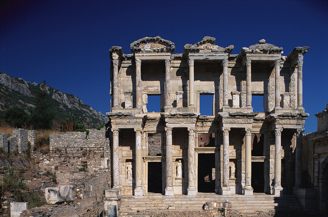 Celsus-Bibliothek, Ephesus, Selcuk Aegaeiskueste, Tuerkei