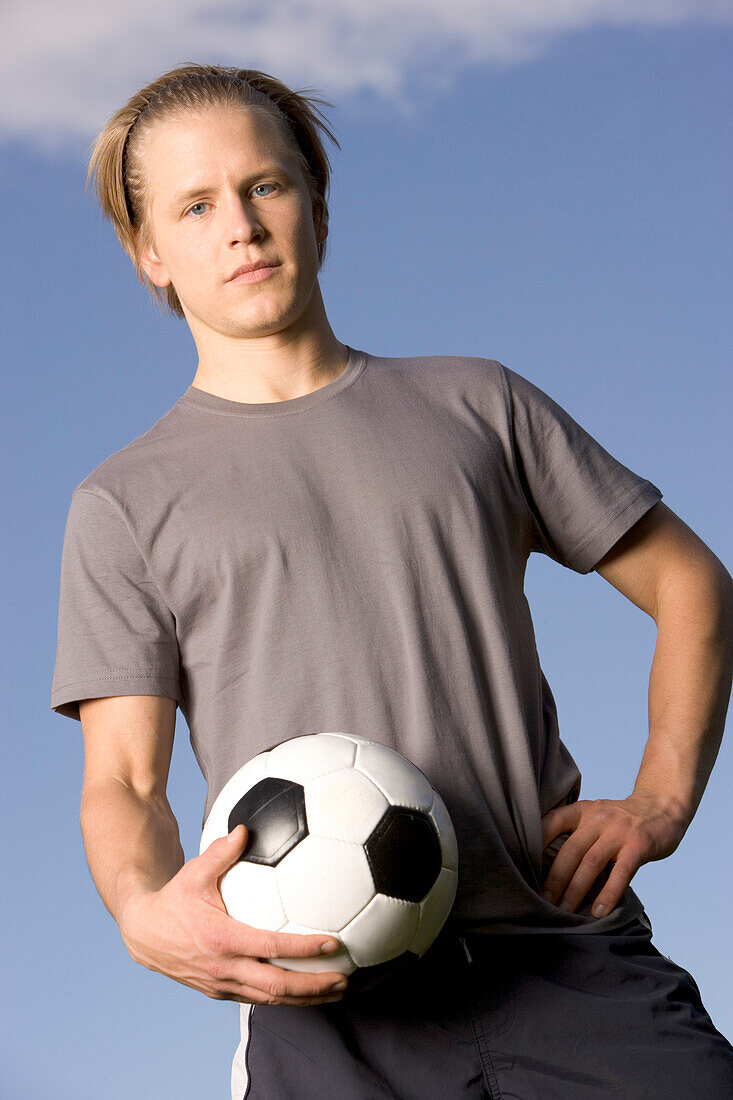 Portrait eines jungen Fußballspielers