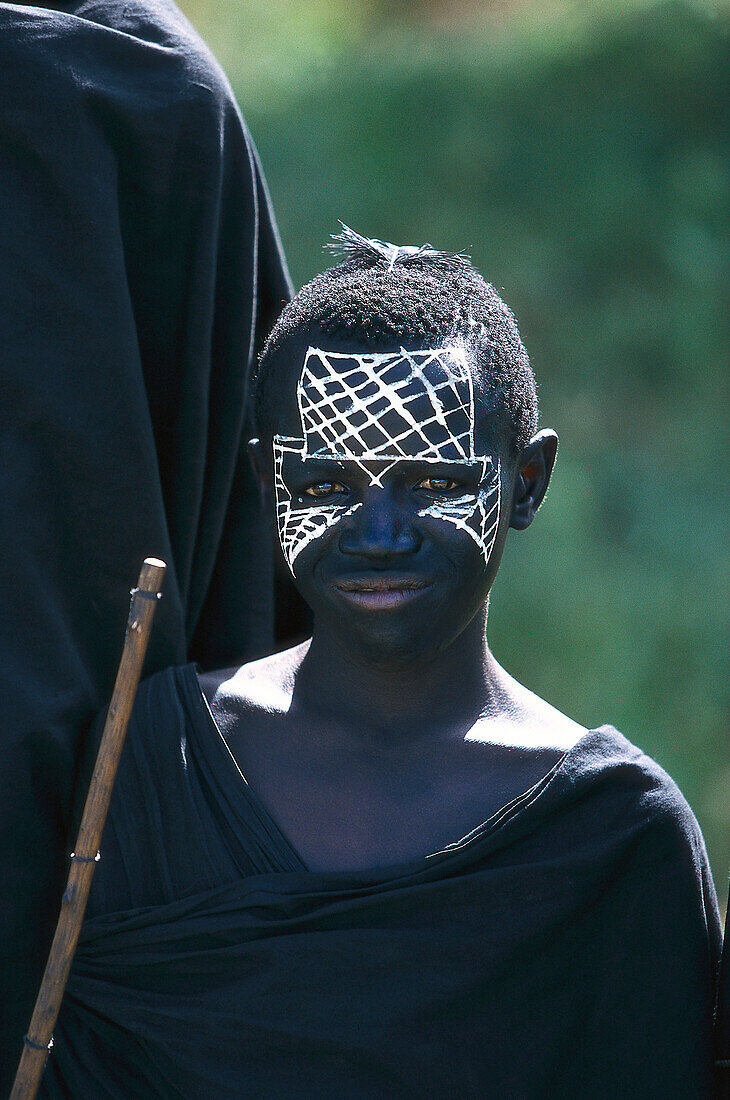 Young Masai tribesman, Tanzania