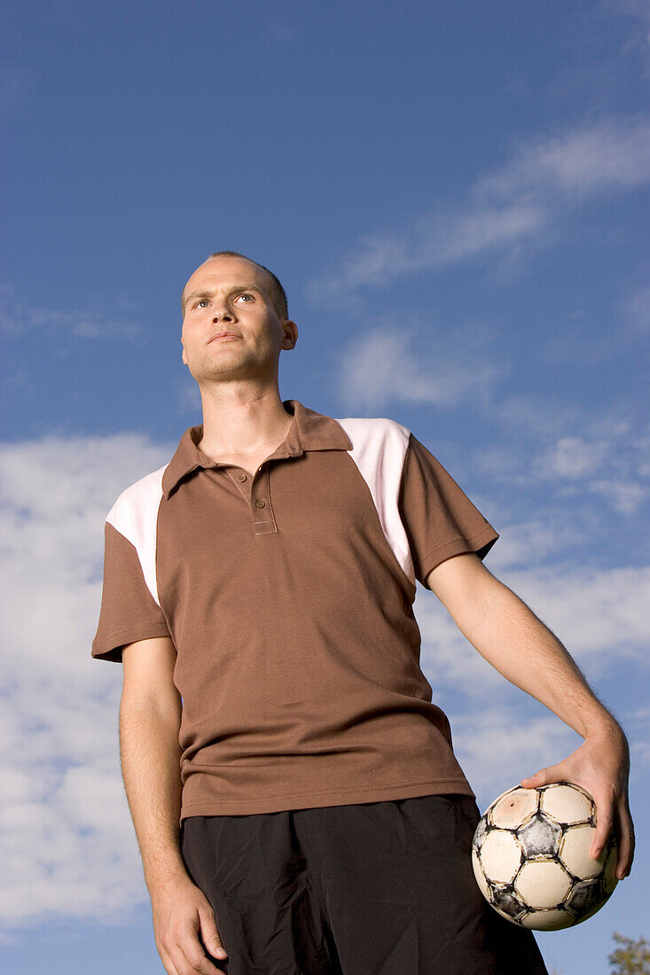 Portrait eines jungen Fußballspielers