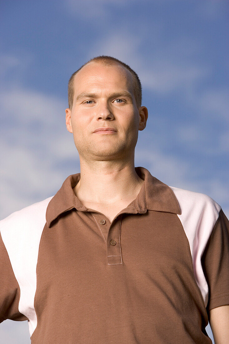 Portrait eines jungen Fußballspielers