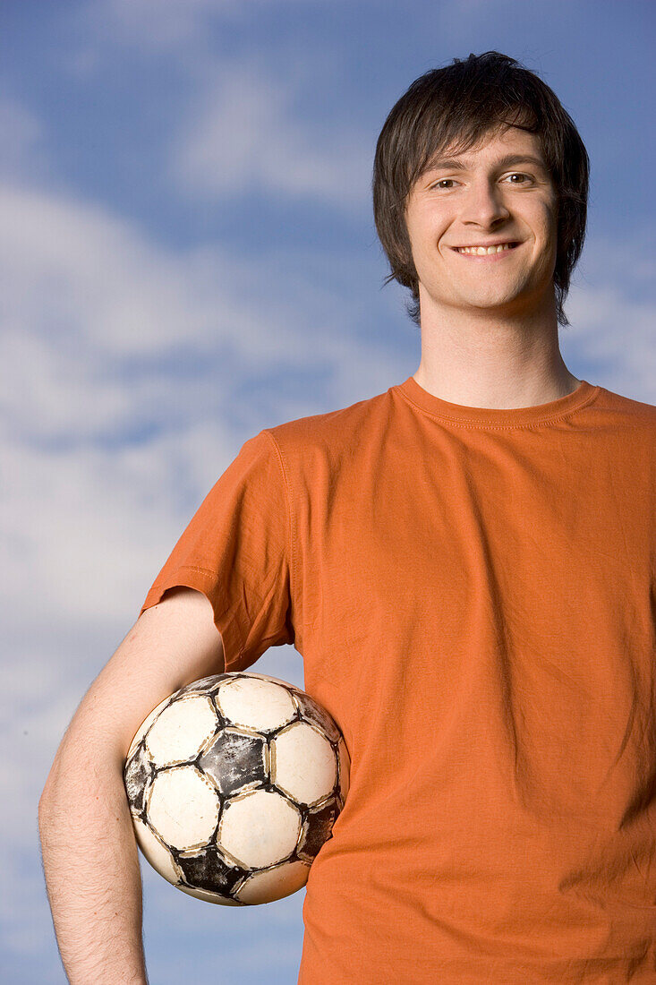 Portrait eines jungen Fußballspielers