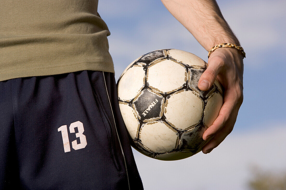 Portrait eines jungen Fußballspielers