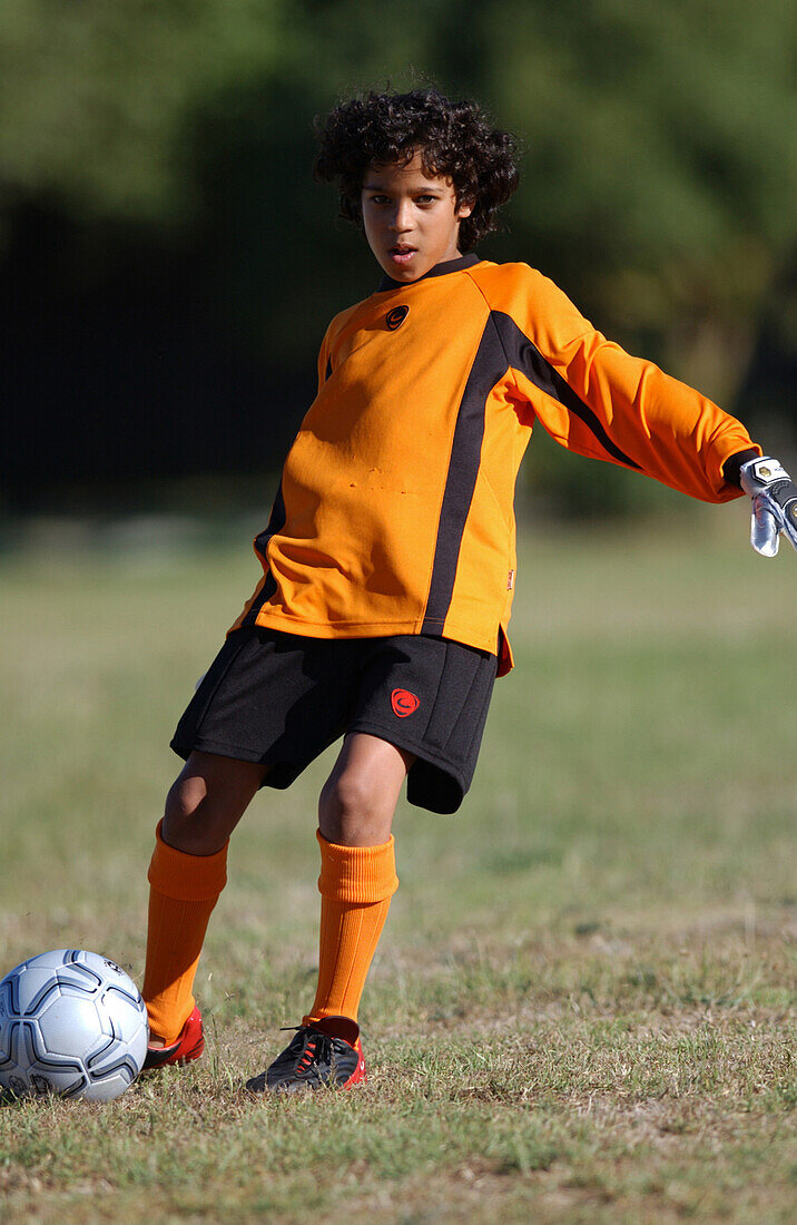 Junger Fussballspieler, Capetown Southafrica