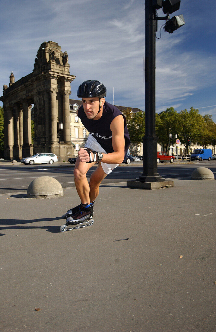 Inline skater, Barcelona, Spain