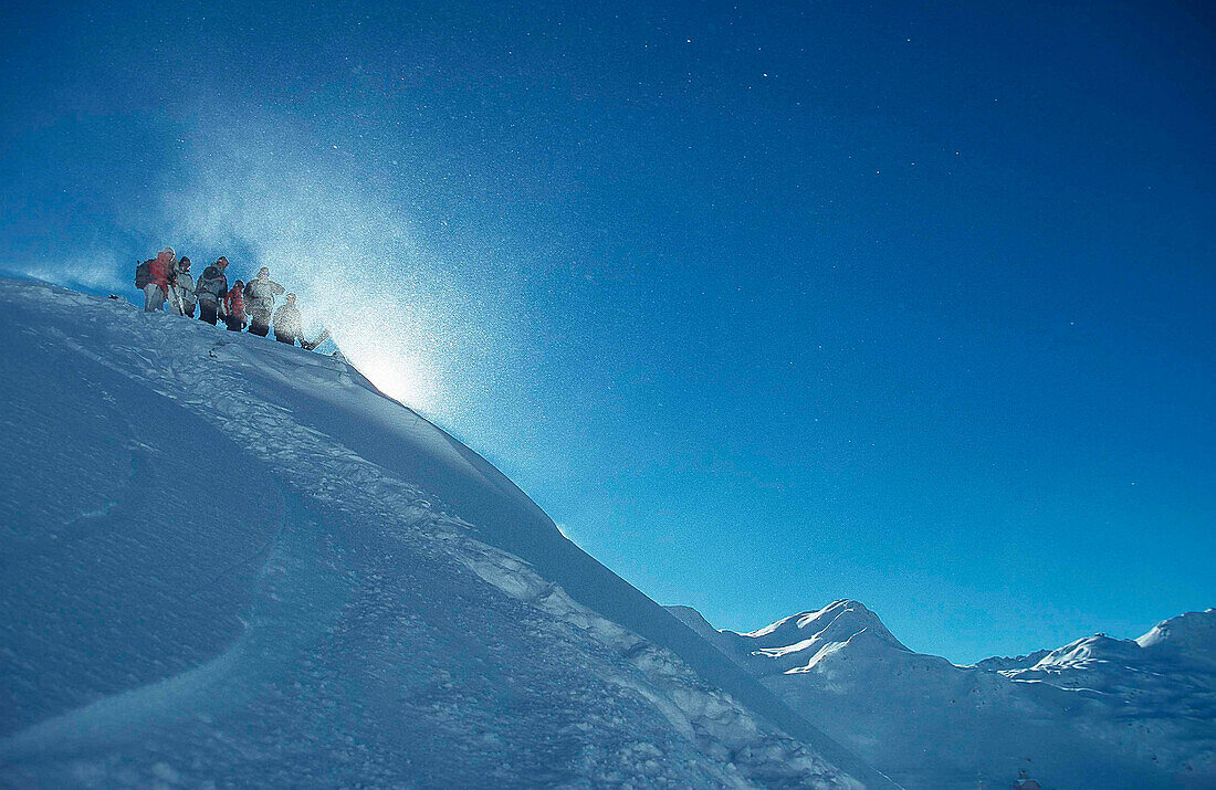 Snowboarder, Valluga, Arlberg Tirol, Österreich