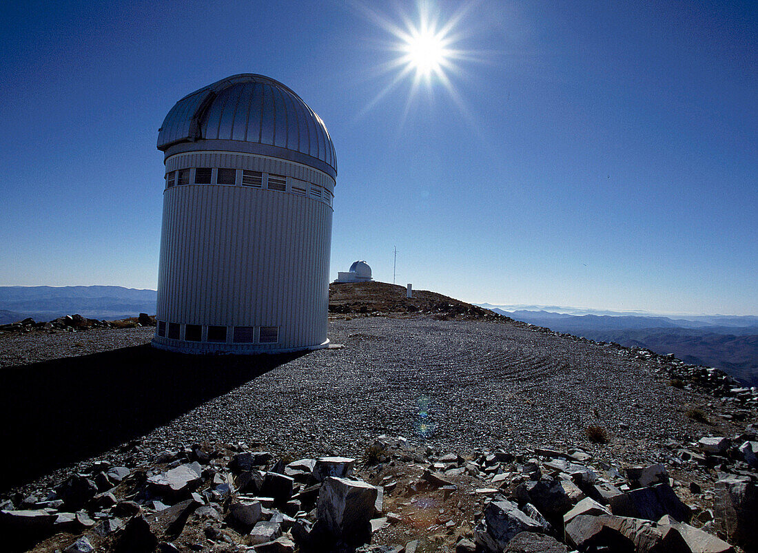 Observatory in the sunlight, La Serena, Chile, South America, America