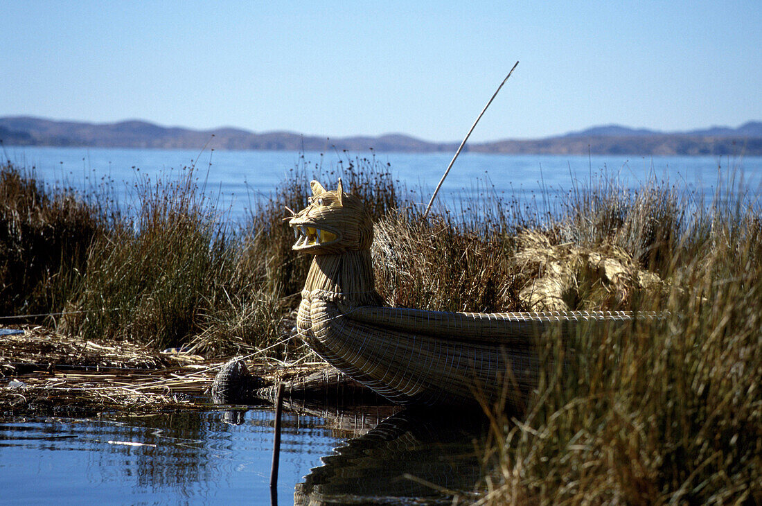 Schilfboot, Puno, Titikakasee Peru