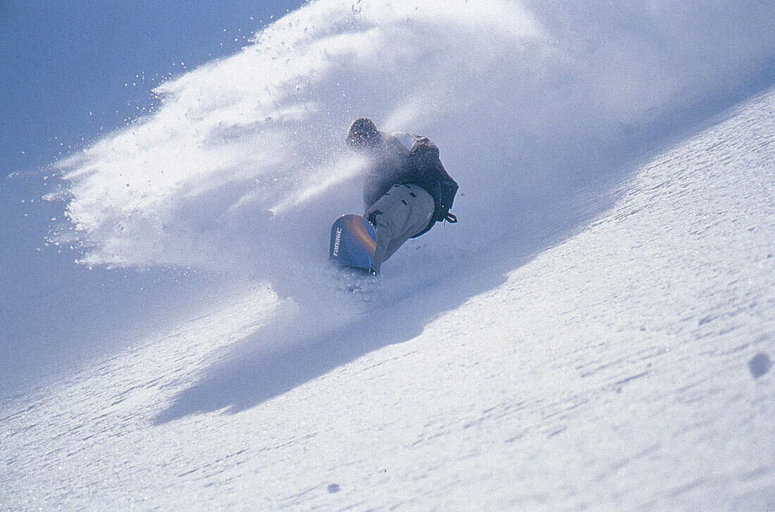 Snowboarder, Kaunertal Oesterreich