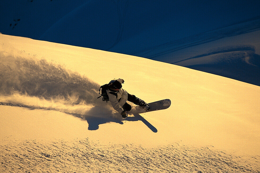 Snowboarder, Valluga, Arlberg, Wintersport Oesterreich