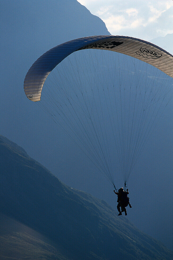 Tandem, Gleitschirmflieger, Galtuer Oesterreich