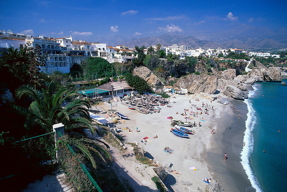 Beach, Nerja, Andalusia Spain