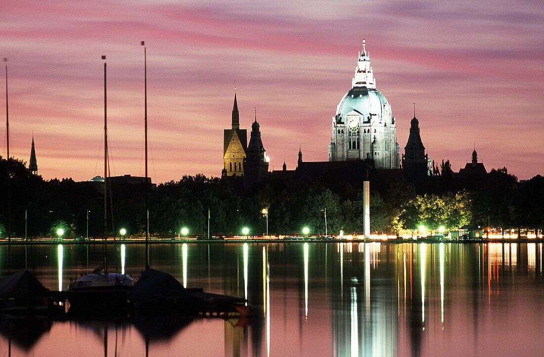 City hall, Maschsee, Hannover Germany