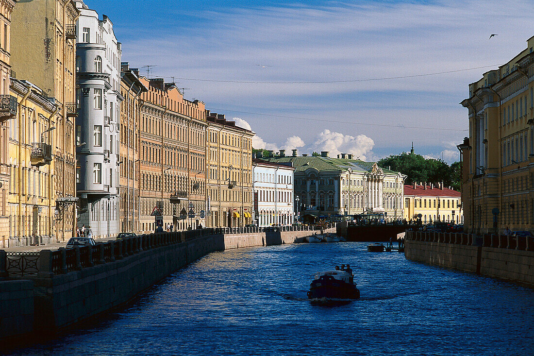 Mojka, View to, Stroganow Palace St. Petersburg, Russia