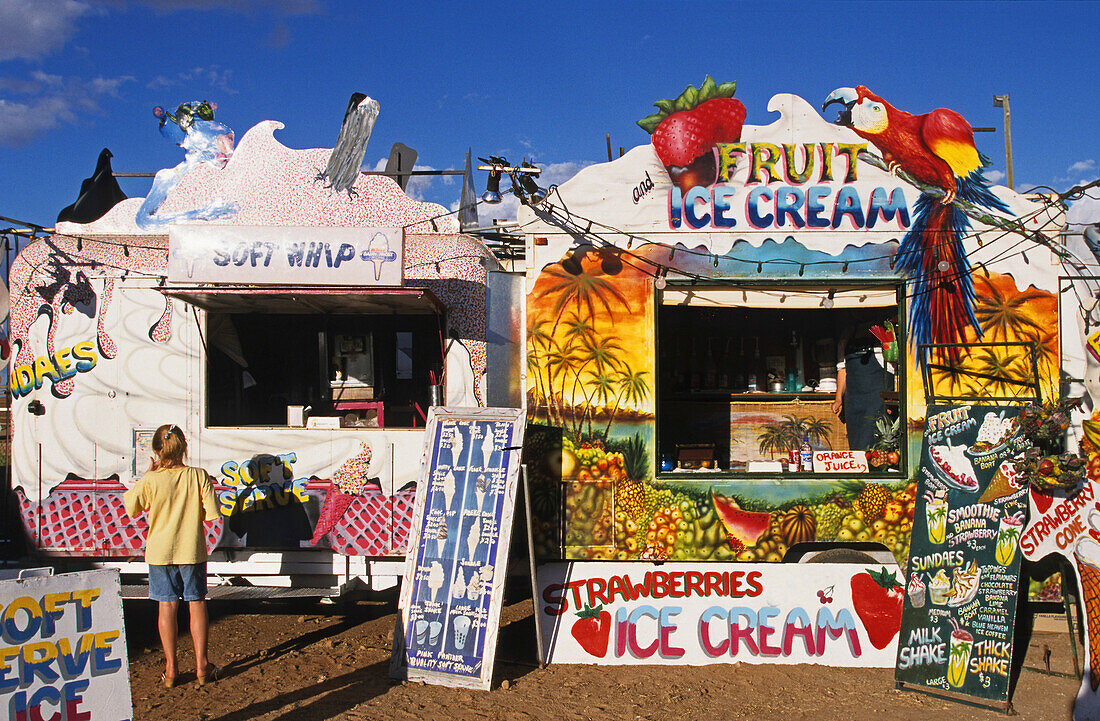 Winton country show, Matilda Hwy, Australien, Australia, Queensland, Matilda Highway, food stalls, Winton Show