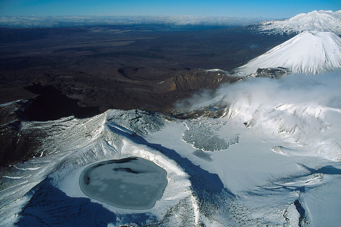 Kratersee, Ruapehu, Tongariro Nationalpark Nordinsel, Neuseeland