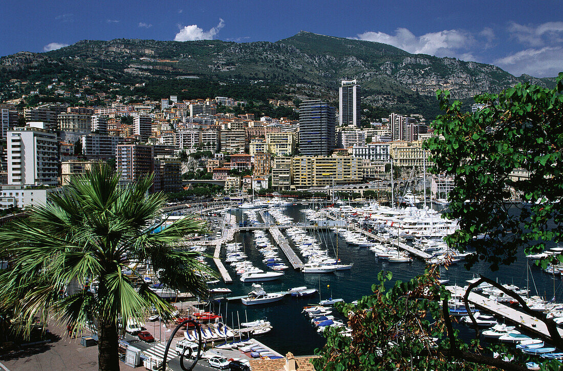 La Condamine with view over the habour, Monaco, Cote d´Azur