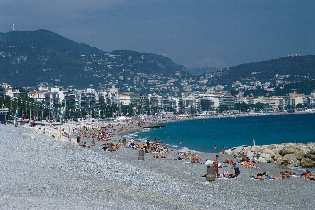 Beach at Nizza, Cote d´Azur, Provence, France