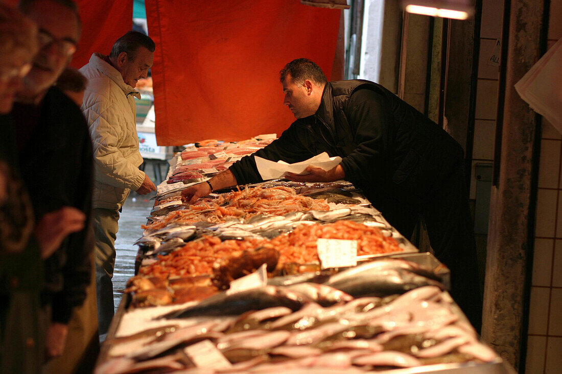 Rialto Fishmarket, San Polo Venice, Italy