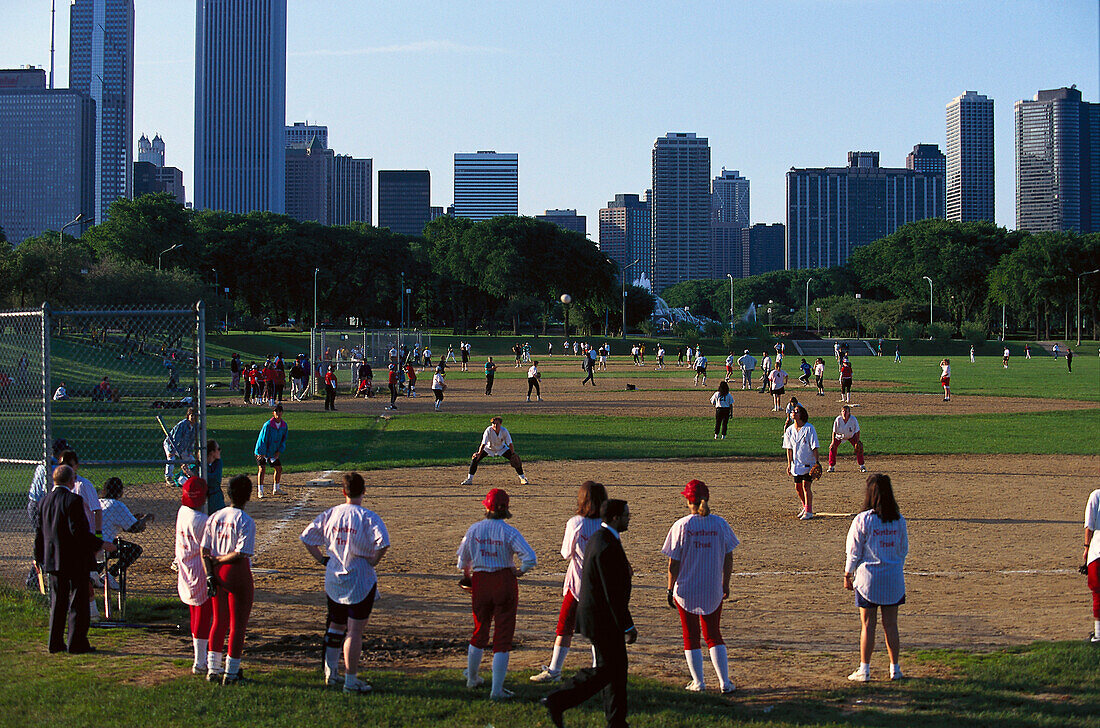 Baseball, Park, Chicago, Illinois USA