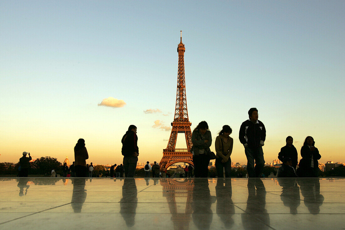 Eiffel Tower from Trocadero, Paris, Frankreich, Paris, Eiffelturm, von Trocadero gesehen