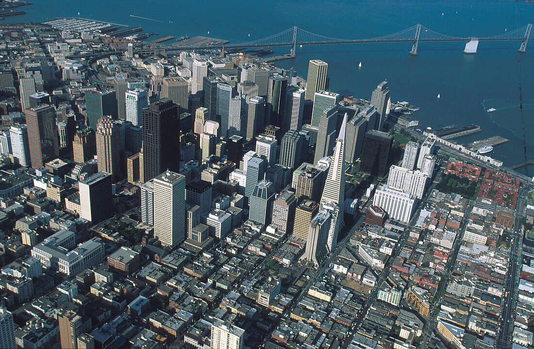 Blick auf Embarcadero, San Francisco Kalifornien, USA