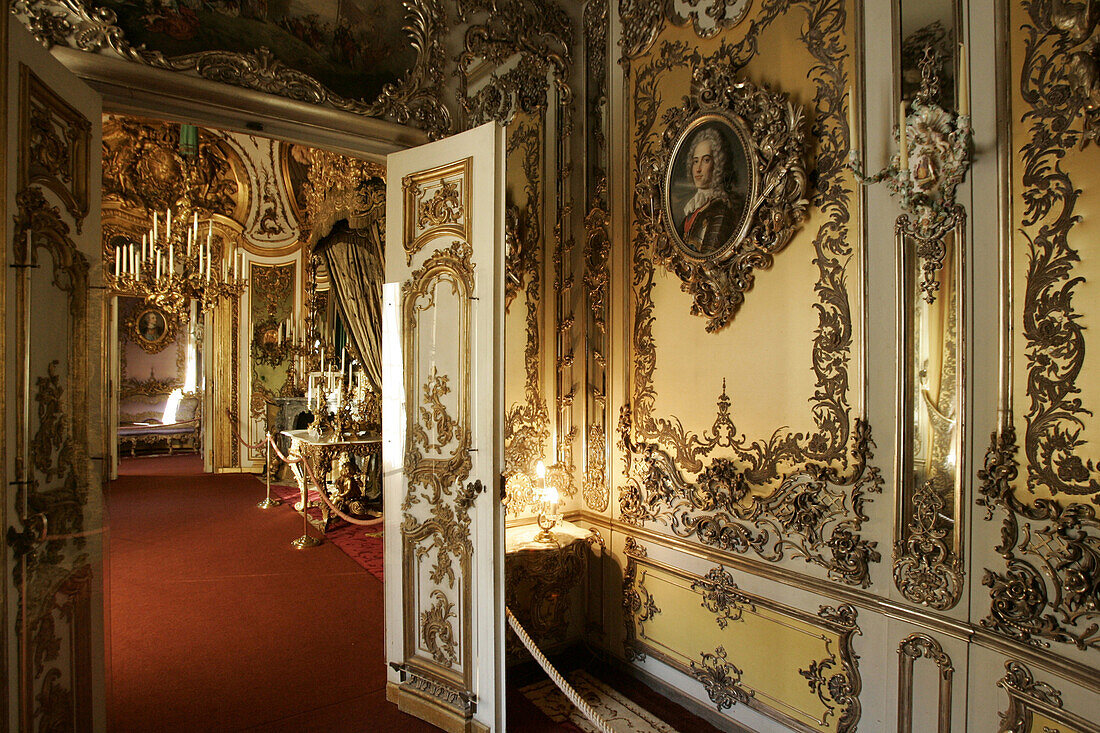 Innenansicht von Schloss Linderhof, Ettal, Bayern, Deutschland, Europa