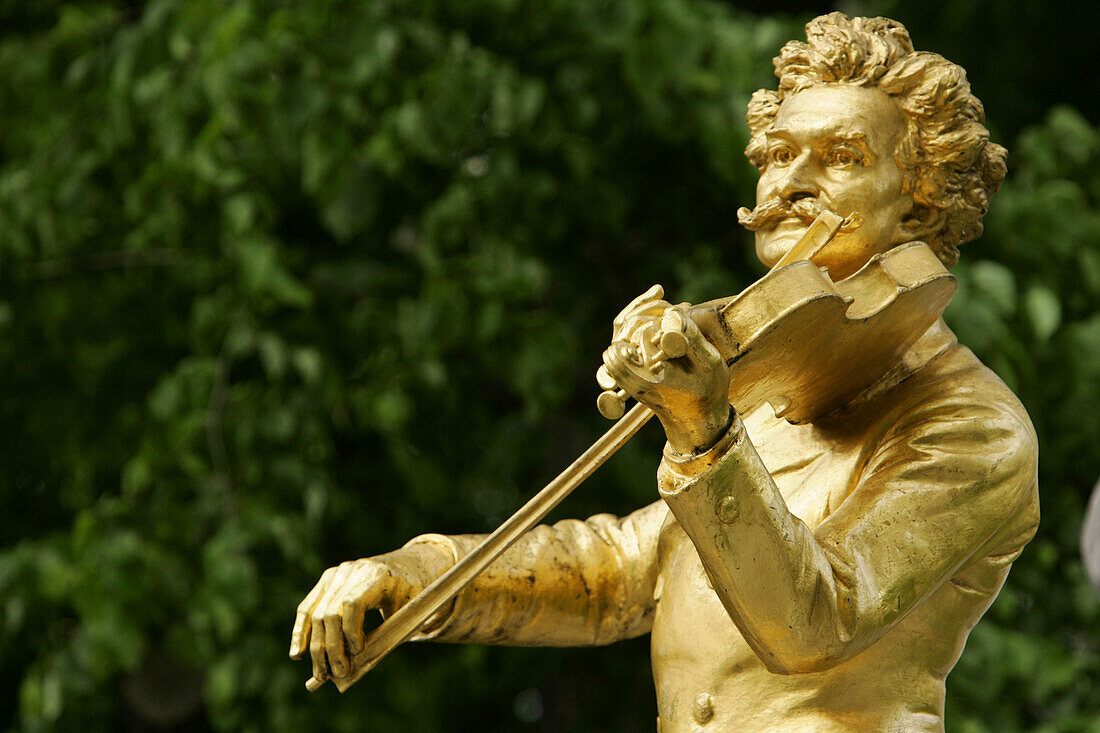 Johann Strauss memorial in Vienna Austria