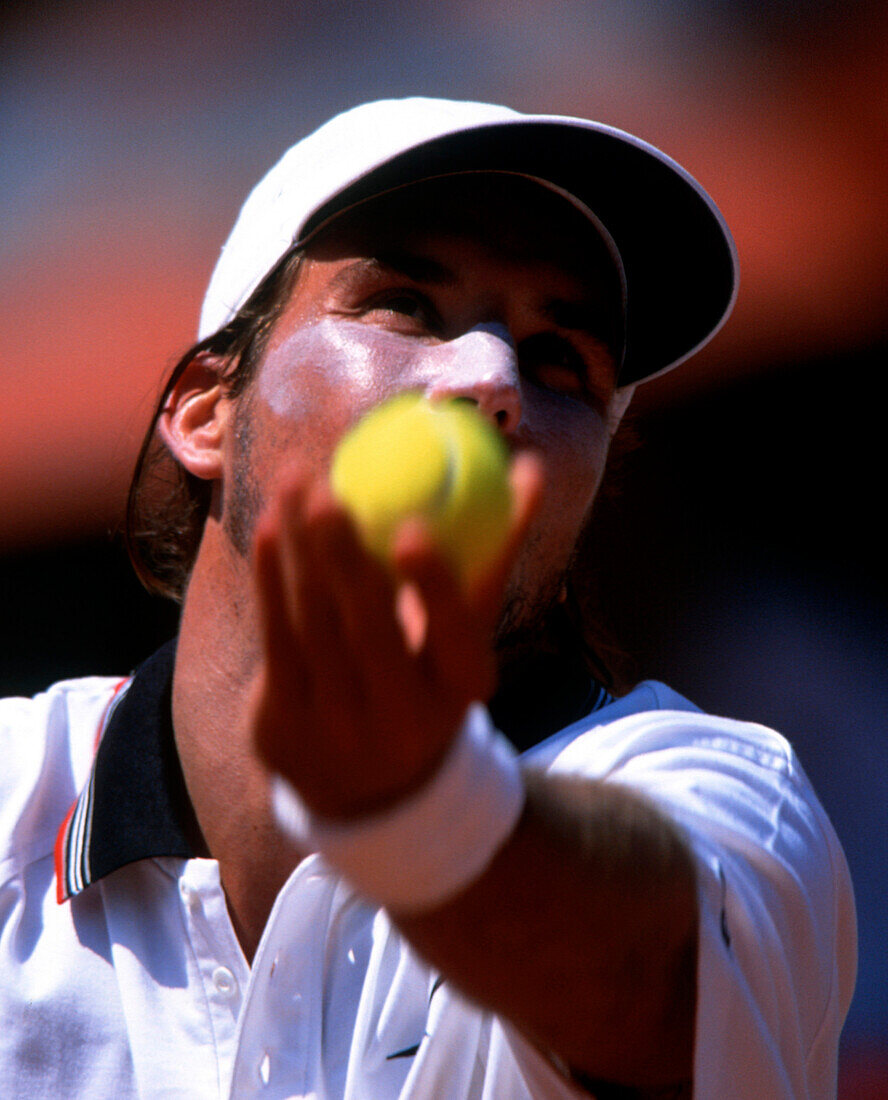 Patrick Rafter AUS, , beim Aufschlag Tennis