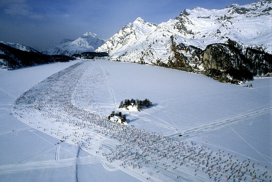 Engadiner Skimarathon, Engadin, Graubünden, Schweiz