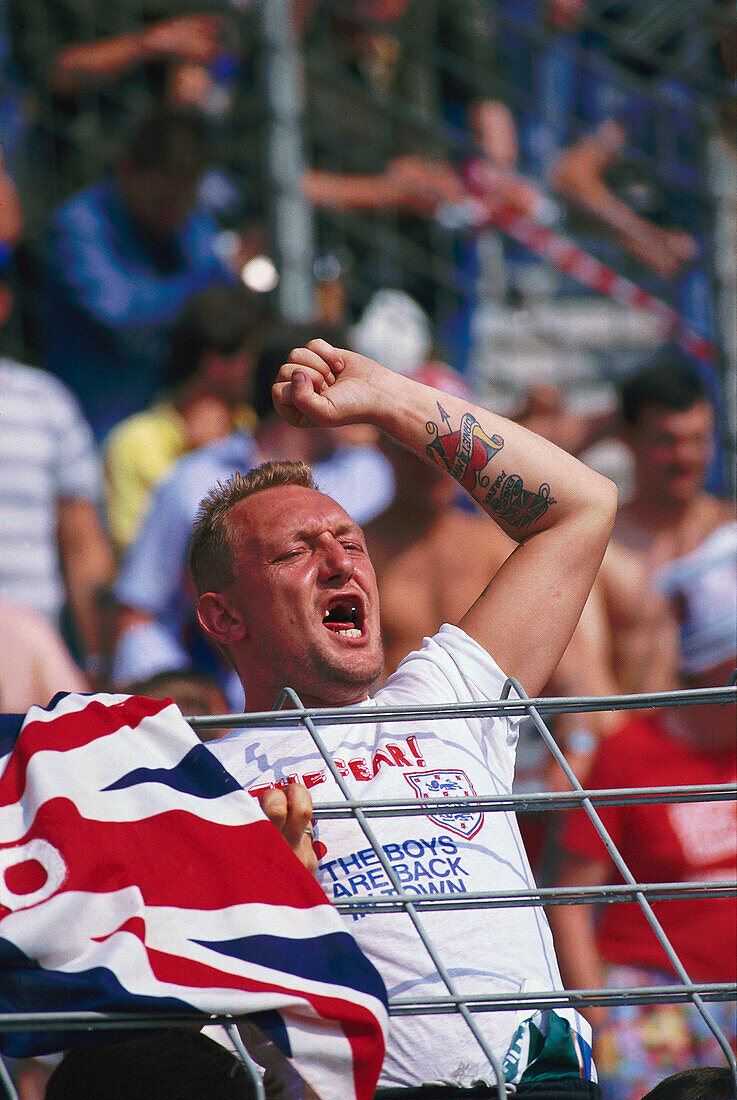 Fussballfan, Fussballspiel Holland-England 3:1