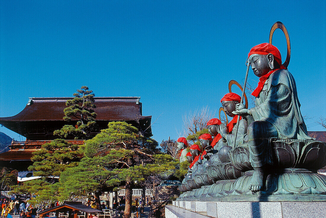 Tempelviertel, Nagano, Japan