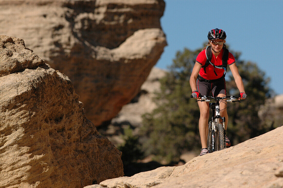 Mountainbike, Gooseberry Trail, Zion Nationalpark Springdale-Utah-USA