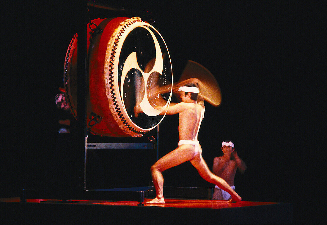 Concert, Kodo drummer, Tokyo, Japan