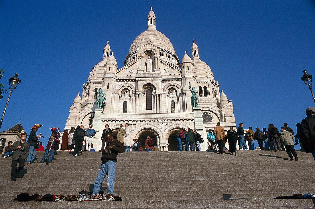 Basilika Sacre-Coeur, Montmatre, 18. Arr. Paris, Frankreich