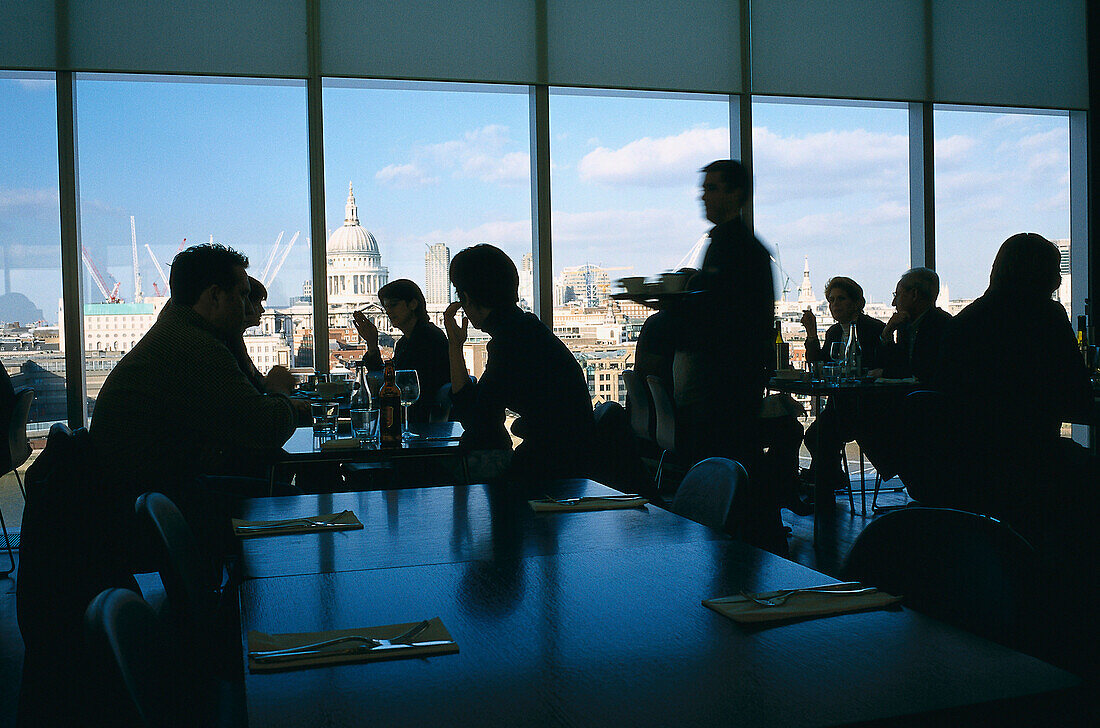 Tate Modern Gallery, Restaurant, London England, Grossbritannien