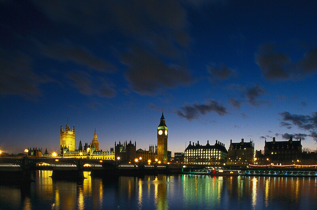 Houses of Parliament, Westminster Bridge, London, Großbritannien