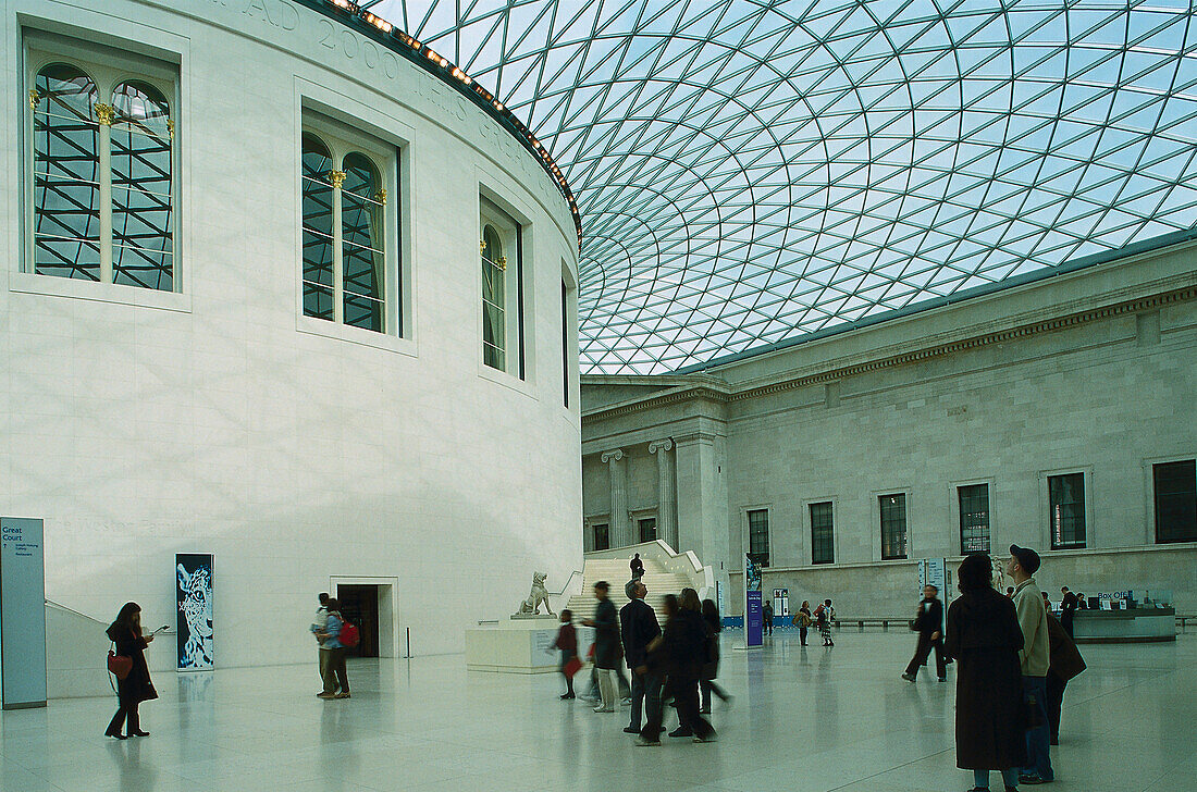 British Museum, Great Court, Architekt Foster + Partners London, Großbritannien