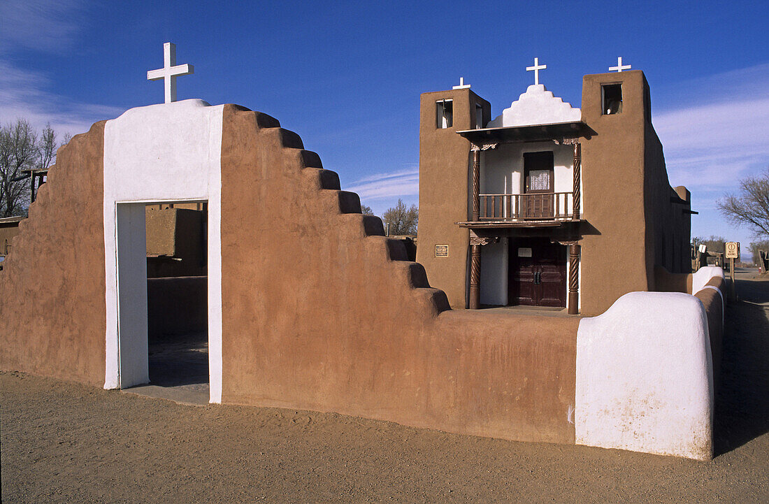 Kirche von Taos Pueblo, Taos New Mexico, USA