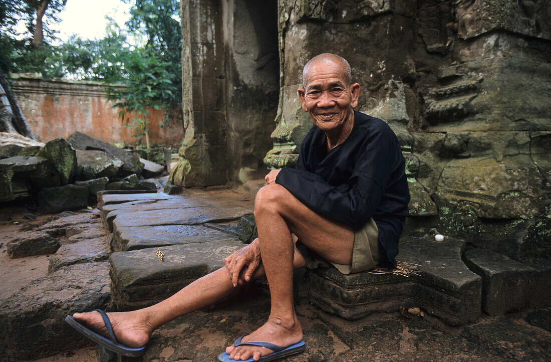 Souvenir seller, Angkor temple site, Cambodia