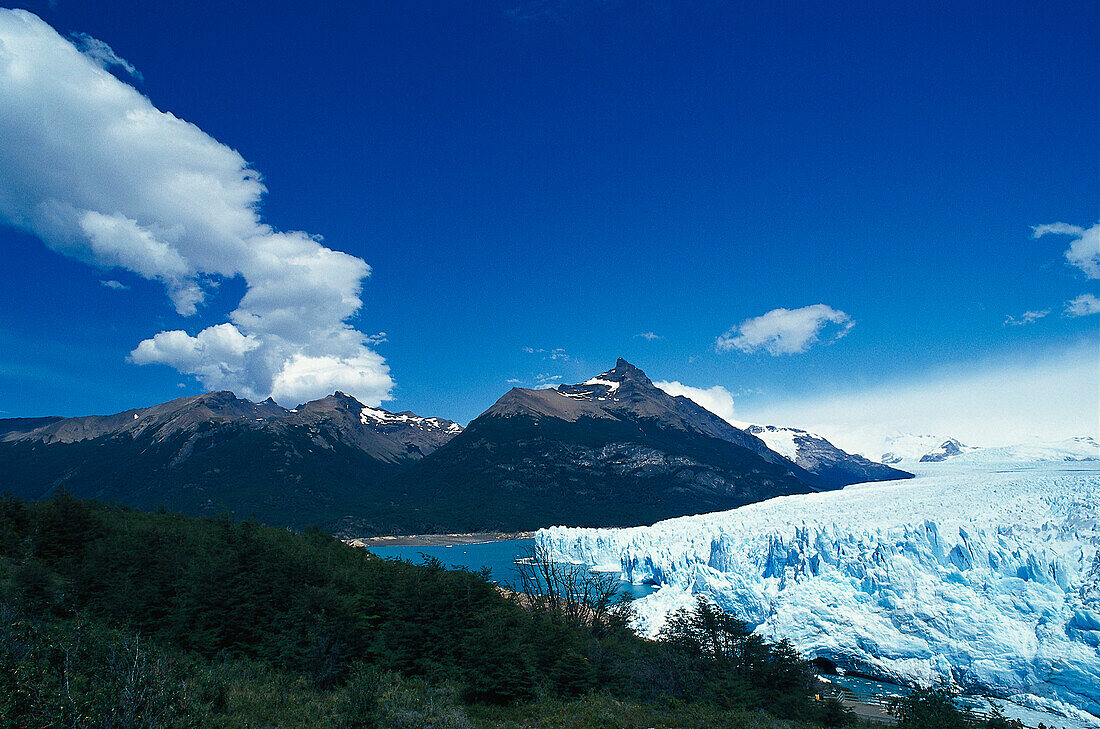 Perito Moreno Gletscher im Los Glaciares Nationalpark, Patagonien, Argentinien, Südamerika, Amerika